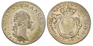 Carlo Emanuele IV 1796-1800
7.6 Soldi, ... 