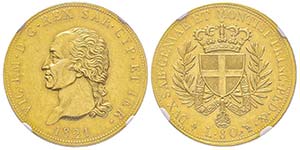 Vittorio Emanuele I 1802-1821
80 lire, ... 