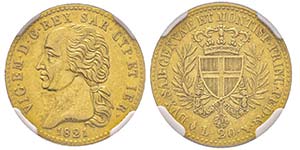 Vittorio Emanuele I 1802-1821
20 Lire, II ... 