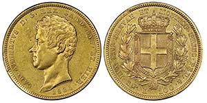 Carlo Alberto 1831-1849
100 lire, Torino, ... 
