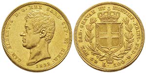 Carlo Alberto 1831-1849
100 lire, Genova, ... 