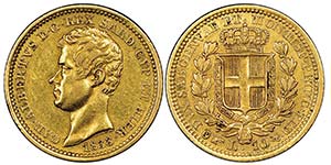 Carlo Alberto 1831-1849
10 lire, Torino, ... 