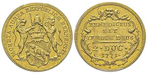 Switzerland
2 Ducats, 1771, AU 6.91 g.
Ref : ... 