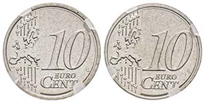 Monnaie de 10 centimes deuro, Allemagne, ND ... 