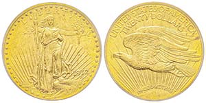20 Dollars, Philadelphia, 1912, AU 33.43 ... 