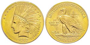 10 Dollars, Philadephia, 1932, AU ... 