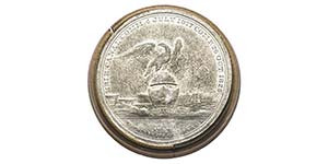 Médaille en étain, 1826, Erie Canal, ... 