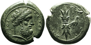 Syracuse, 344-336 avant J.C. Hemilitron, AE ... 