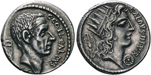 Coelia, C.Coelius Caldus Denarius, Rome, 54 ... 
