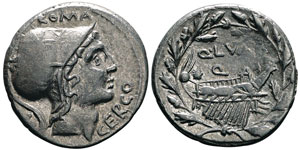 Lutatia, Q. Lutatius Cerco Denarius, Rome ... 