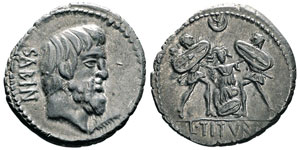 Tituria, L. Titurius L.f. Sabinus Denarius, ... 