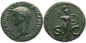 Claudius, 41-54 après J.C. As, Rome, 50-54 ... 