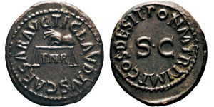 Claudius, 41-54 après J.C. Quadrans, Rome, ... 