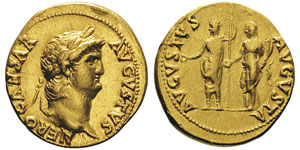 Nero 54-68 après  J.-C. Aureus, Rome, 64-65 ... 