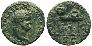 Nero 54-68 après  J.-C. Semis, Lugdunum, 65 ... 