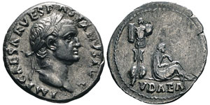Vespasianus 69-79 Denarius, Rome, 69-70, AG ... 