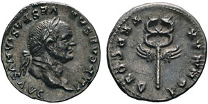 Vespasianus 69-79 Denarius, Rome, 74, AG ... 