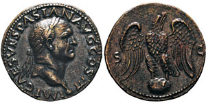 Vespasianus 69-79 As, Lugdunum, 77-78, AE ... 
