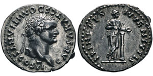 Titus 79-81 pour Domitianus Caesar Denarius, ... 