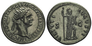 Domitianus 81-96 Dupondius, Rome, 92-96, AE ... 