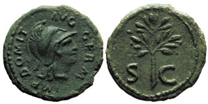 Domitianus 81-96 Quadrans, Rome, 84-85, AE ... 