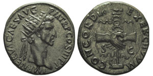 Nerva 96-98 Dupondius, Rome, 96, AE 13.56g.  ... 