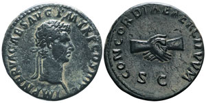 Nerva 96-98 As, Rome, 97, AE 10.95g.  Avers ... 