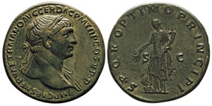 Sestertius, Rome, 104-111, AE 27.18g. Avers ... 