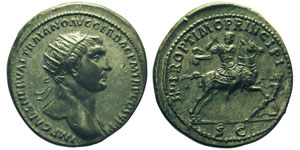 Traianus 98-117 Dupondius, Rome, 105-107, AE ... 