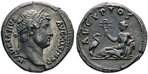 Hadrianus 117-138 Denarius, Rome, 134-138, ... 