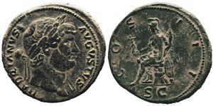 Hadrianus 117-138 Sestertius, Rome, 125-128, ... 