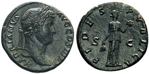Hadrianus 117-138 Sestertius, Rome, 137, AE ... 