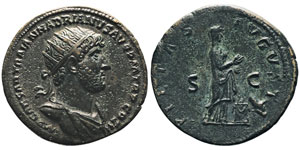 Hadrianus 117-138 Dupondius, Rome, 119-121, ... 