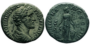 Antoninus Pius 138-161 As, Rome, 153-154, AE ... 