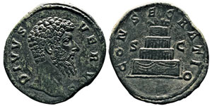 Marcus Aurelius 161-180 pour Divus Verus ... 
