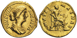 Marcus Aurelius 161-180 pour Faustine II ... 