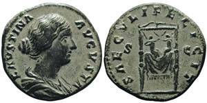 Marcus Aurelius 161-180 pour Faustine II As, ... 