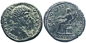 Lvcius Verus co-empereur 161-169 Sestertius, ... 