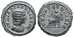 Caracalla pour Julia Domna Denarius, 216, ... 