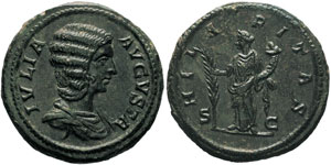 Caracalla pour Julia Domna As, 213, Rome, AE ... 
