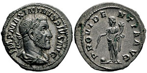 Maximinus 235-238 Denarius, Rome, 236, AG ... 