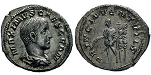 Maximinus pour Maximus Caesar Denarius, ... 