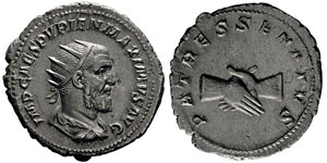 Pupienus 238 Antoninianus, Rome, 238, AG ... 
