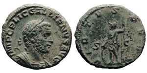 Gallienus 253-268 As, Rome, 253-254, AE ... 