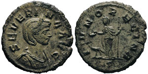 Aurelianus pour Severina  As, Rome, 274, AE ... 