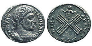 Constantinus I 307-337 Follis, Thessalonica, ... 