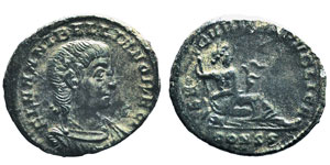 Hannibalianus, Caesar 335-337 Follis, ... 