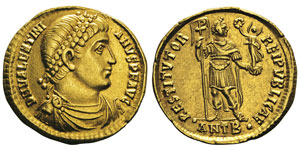 Valentinianus I 364-375 Solidus, Syrie, ... 