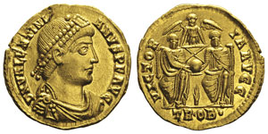 Valentinianus I 364-375 Solidus, Trèves, ... 