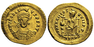 Theodosius II 402-450 Solidus, ... 